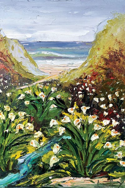 Calla Lilies: Big Sur Lilies III by Lisa Elley