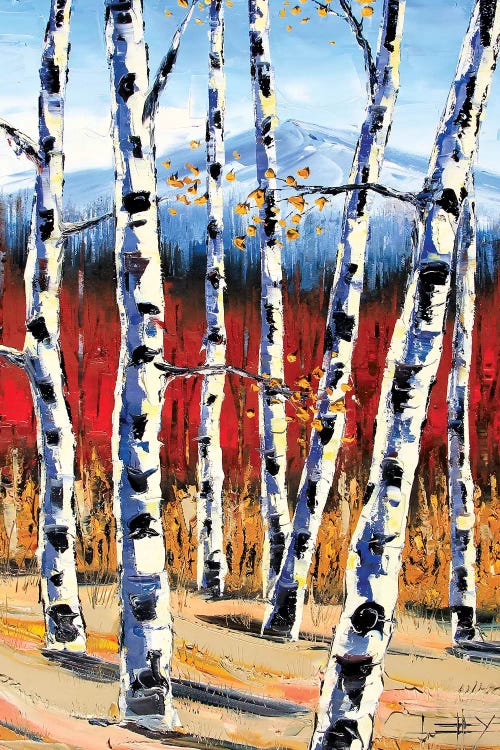 Birch Landscape by Lisa Elley wall art