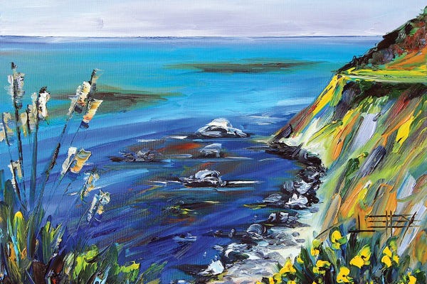 Lisa Elley: Monterey Bay II Landscape by Lisa Elley