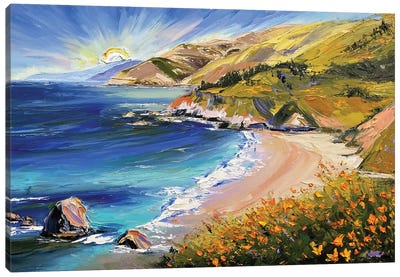 Coastal Love Canvas Art Print - Lisa Elley