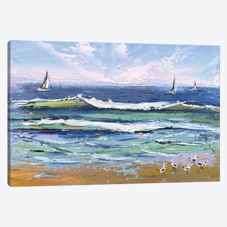 Summer In The Monterey Bay Canvas Print #LEL282} by Lisa Elley Canvas Art