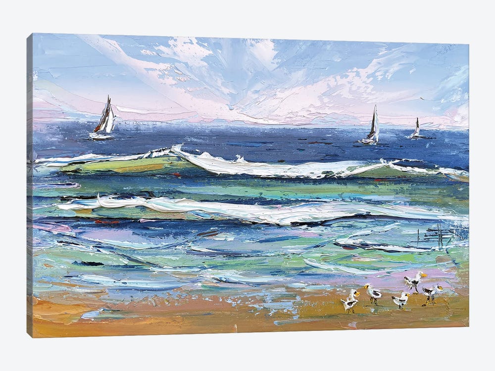 Summer In The Monterey Bay by Lisa Elley 1-piece Canvas Art