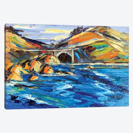 Bixby Bridge Canvas Print #LEL28} by Lisa Elley Canvas Wall Art