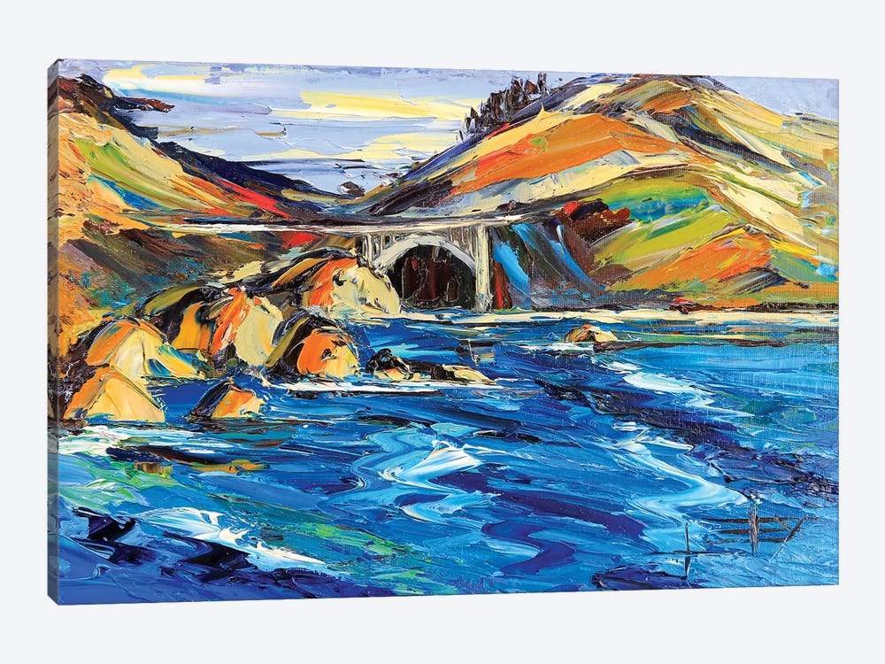 Bixby Bridge by Lisa Elley 1-piece Canvas Artwork