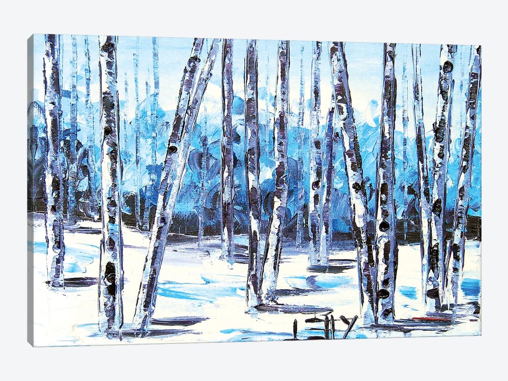 Blue Birch V by Lisa Elley 1-piece Art Print