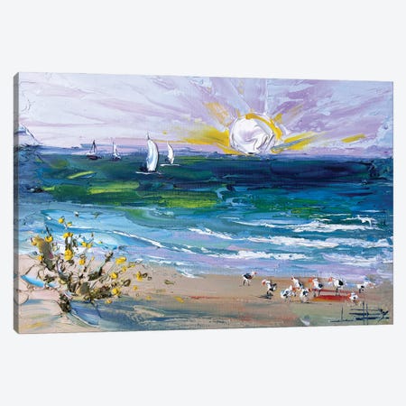 Santa Cruz Sun Canvas Print #LEL310} by Lisa Elley Canvas Artwork