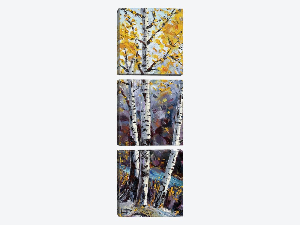 Autumn's Palette by Lisa Elley 3-piece Canvas Print