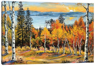Tahoe Elegance Canvas Art Print - Aspen Tree Art