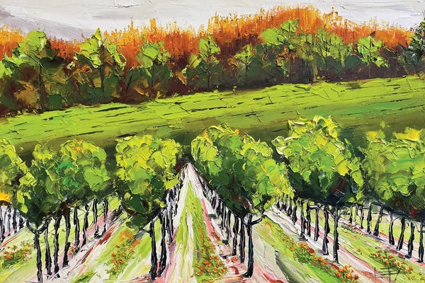 Vineyards: Autumn In Napa by Lisa Elley