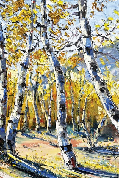 Aspen Trees: Sierra Fall by Lisa Elley