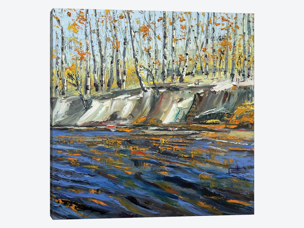 Aspen River by Lisa Elley 1-piece Canvas Artwork