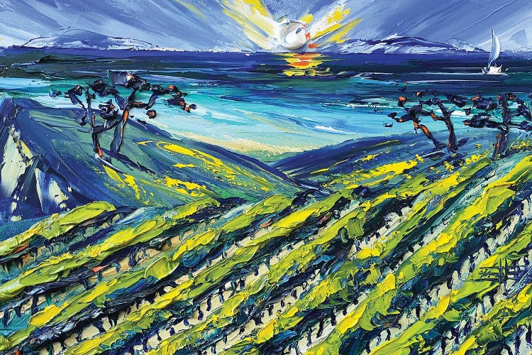 A Winery In Santa Barbara by Lisa Elley wall art