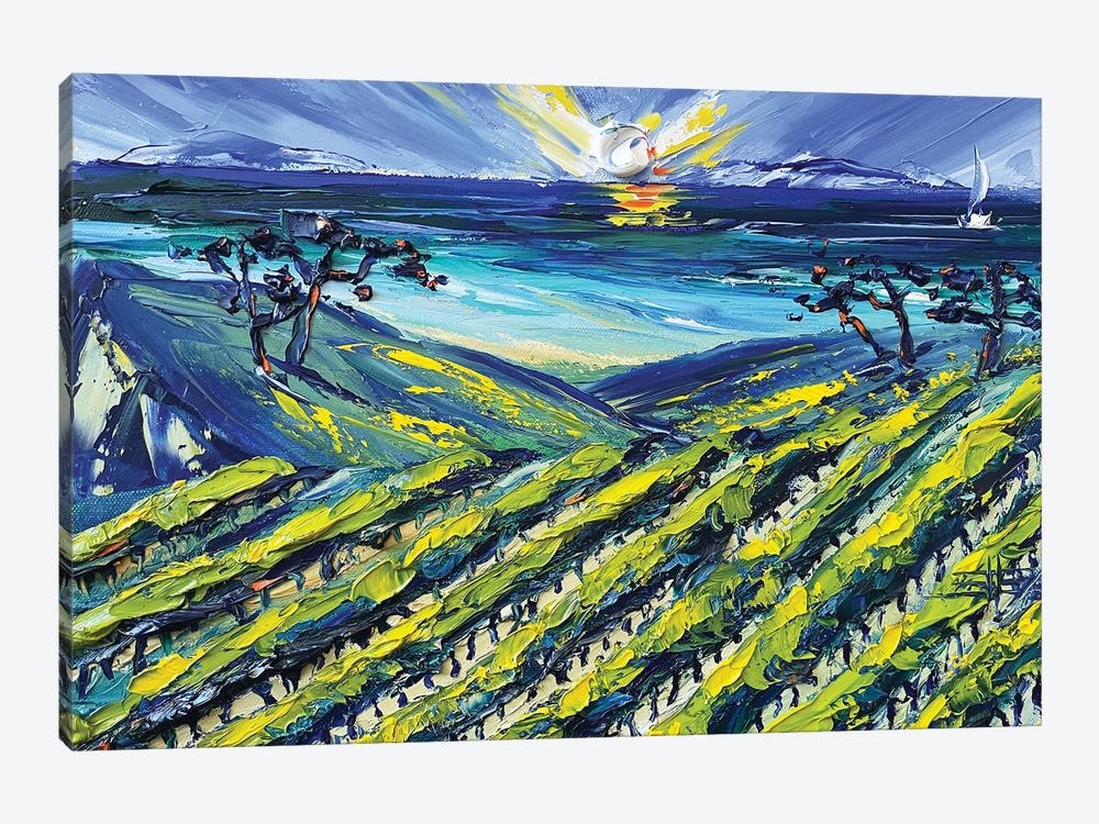 A Winery In Santa Barbara by Lisa Elley 1-piece Art Print