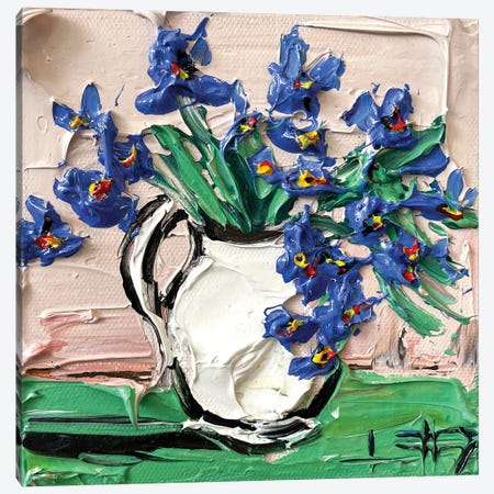 Irises At The Met Canvas Print #LEL335} by Lisa Elley Canvas Print