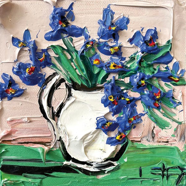 Irises: Irises At The Met by Lisa Elley