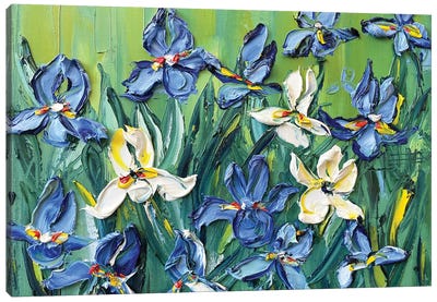Irises To Gogh Canvas Art Print - Iris Art