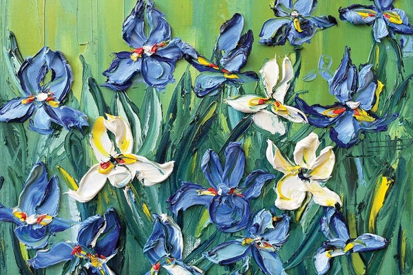 Lisa Elley: Irises To Gogh by Lisa Elley