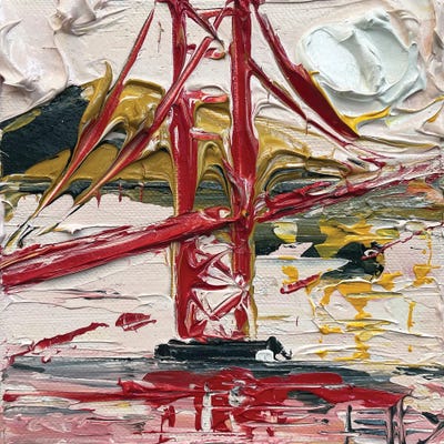 Van Gogh At The Golden Gate II by Lisa Elley canvas print