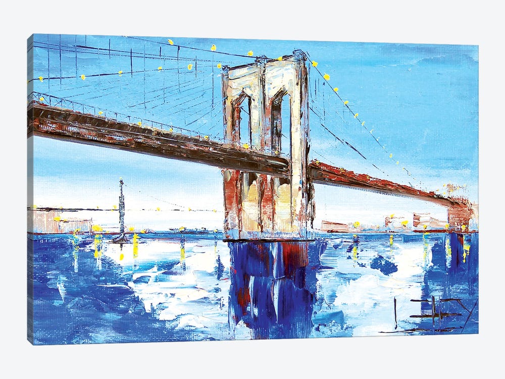 Brooklyn Bridge I by Lisa Elley 1-piece Canvas Art