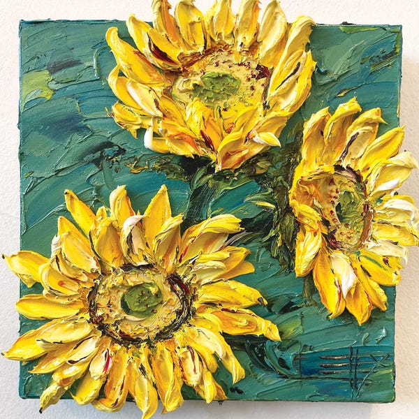 Van Gogh's Sunflowers Collection: Van Gogh Trio by Lisa Elley