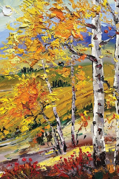 Birch And Wine by Lisa Elley art print