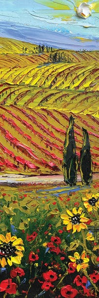 Canvas Print: Over The Hills We Gogh by Lisa Elley