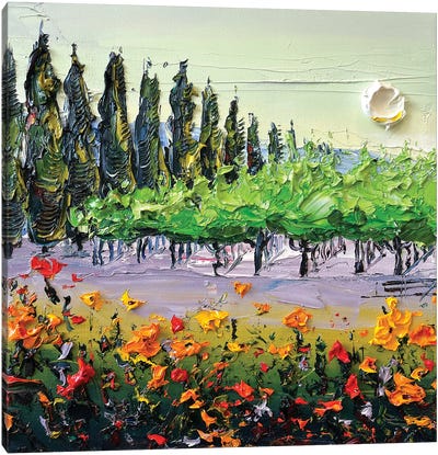 Summer Wine Canvas Art Print - Vineyard Art