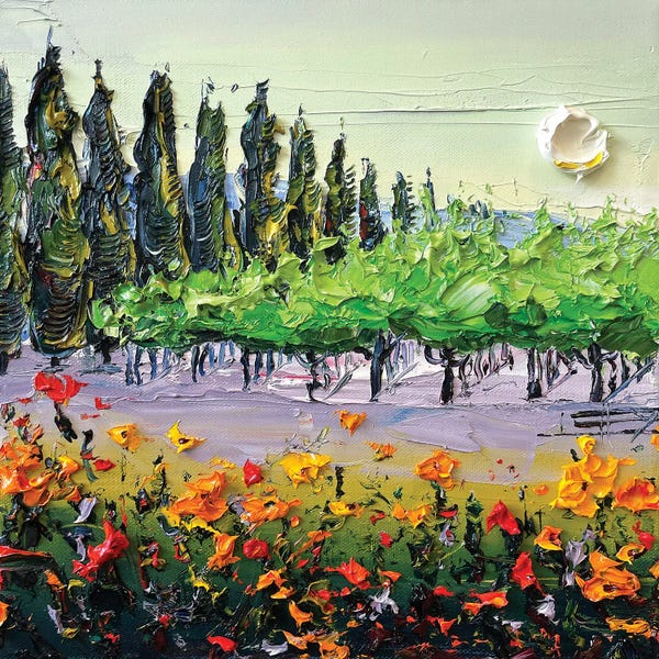 Large | 37"-48": Summer Wine by Lisa Elley