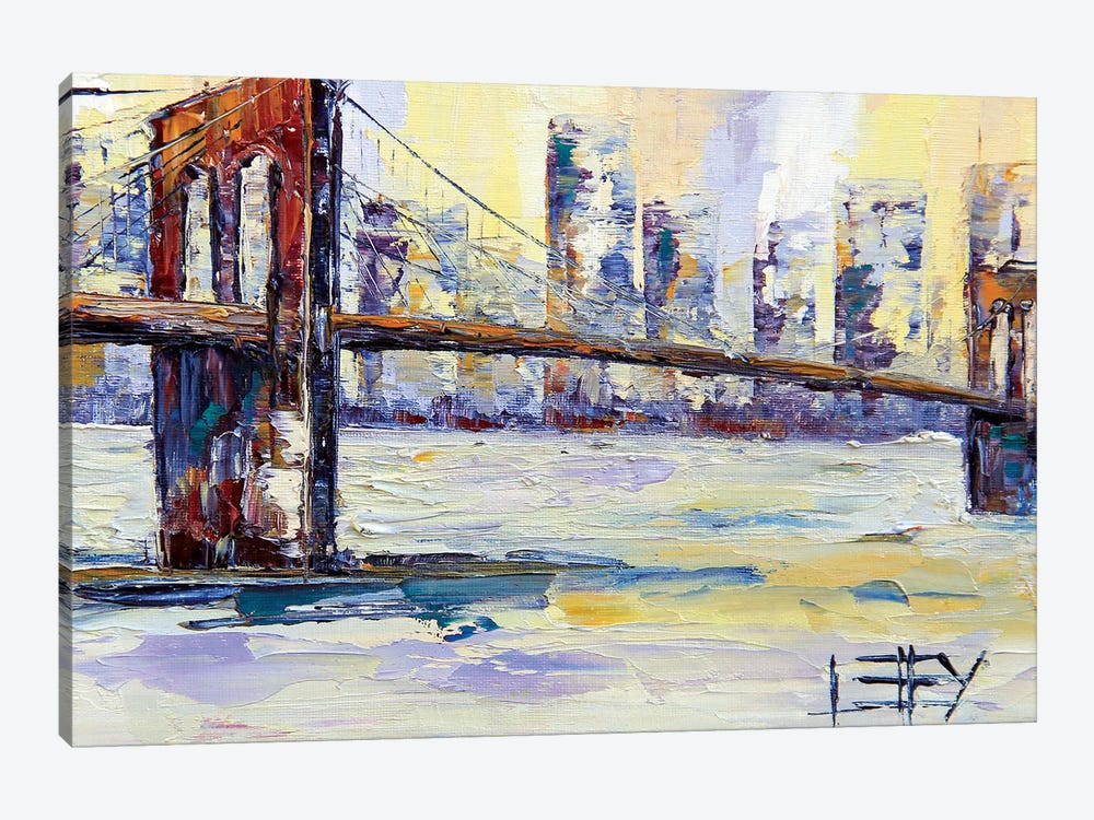 Brooklyn Bridge II by Lisa Elley 1-piece Art Print
