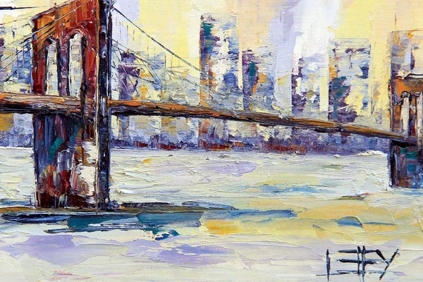 Lisa Elley: Brooklyn Bridge II by Lisa Elley