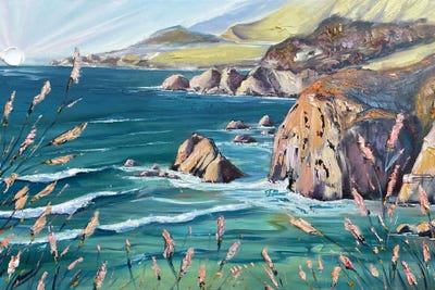 Tourmaline Tide by Lisa Elley acrylic art print