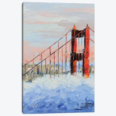 Catch A Glimpse Of The Golden Gate Bridge Canvas Print #LEL359} by Lisa Elley Canvas Art