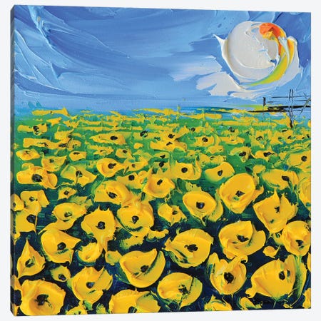Van Gogh Poppies Canvas Print #LEL362} by Lisa Elley Canvas Print