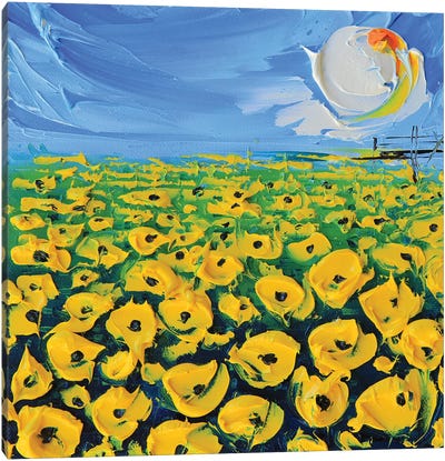 Van Gogh Poppies Canvas Art Print - Lisa Elley