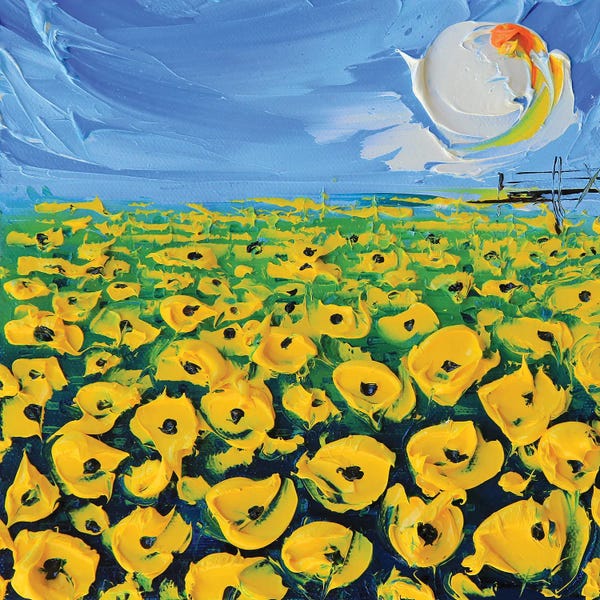 Artists Like Van Gogh: Van Gogh Poppies by Lisa Elley