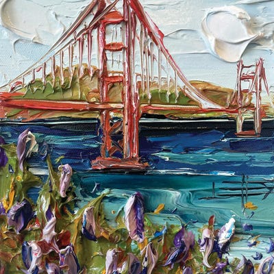 San Francisco Bay by Lisa Elley canvas print