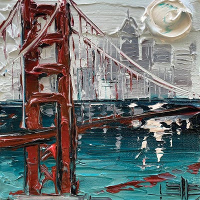 San Francisco Contemporary Cityscape by Lisa Elley canvas print