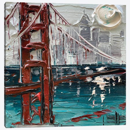 San Francisco Contemporary Cityscape Canvas Print #LEL369} by Lisa Elley Canvas Print