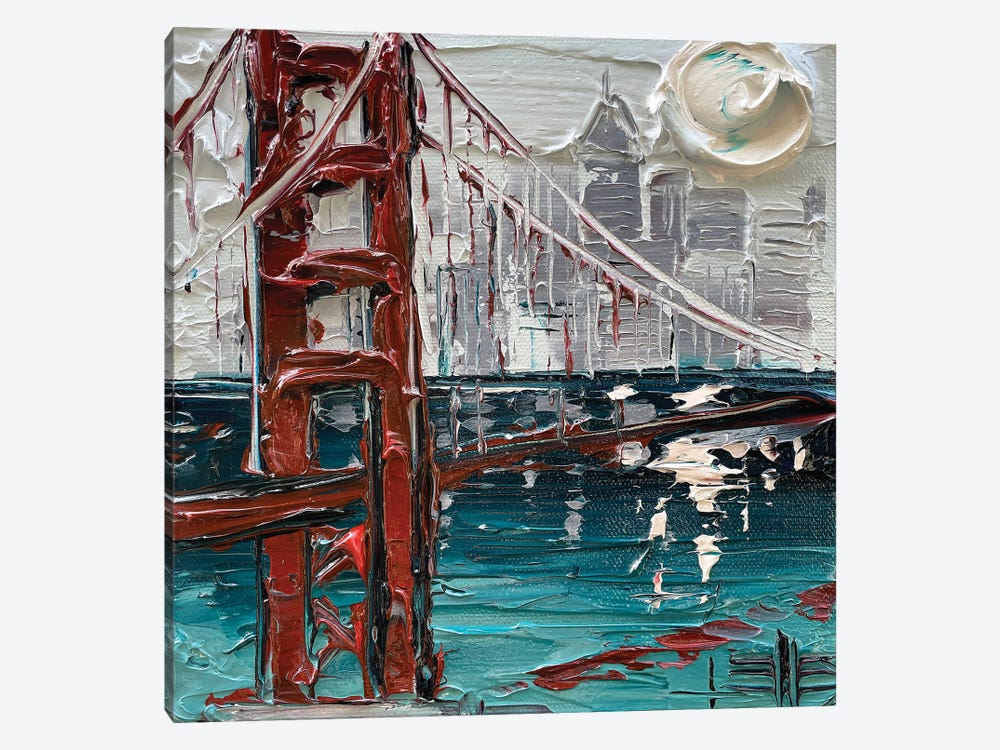 San Francisco Contemporary Cityscape by Lisa Elley 1-piece Canvas Art