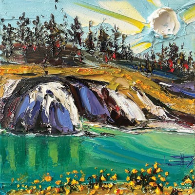 Van Gogh's Vista by Lisa Elley canvas print