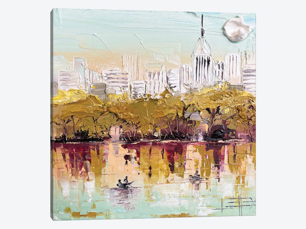 Central Park, New York by Lisa Elley 1-piece Canvas Wall Art