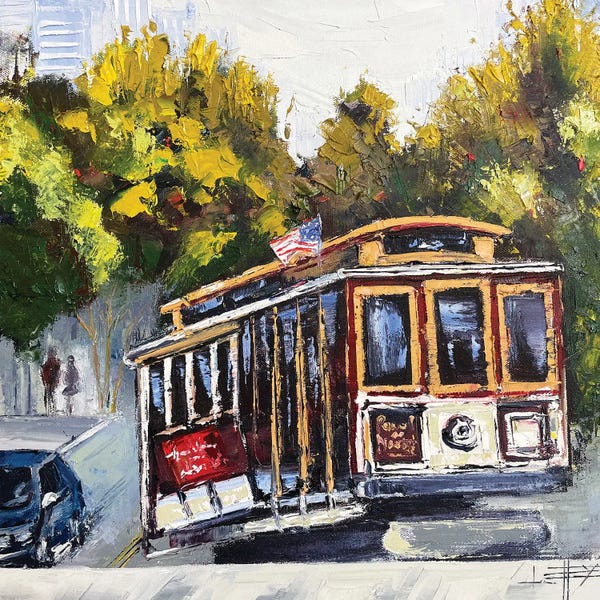 Trains: A San Francisco Afternoon by Lisa Elley