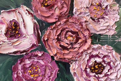 Spring Peony Bouquet by Lisa Elley art print