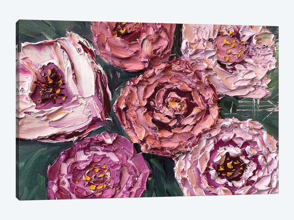 Spring Peony Bouquet by Lisa Elley 1-piece Art Print