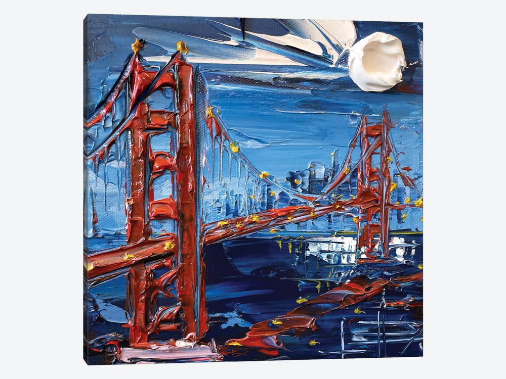 San Francisco Evening by Lisa Elley 1-piece Canvas Art Print