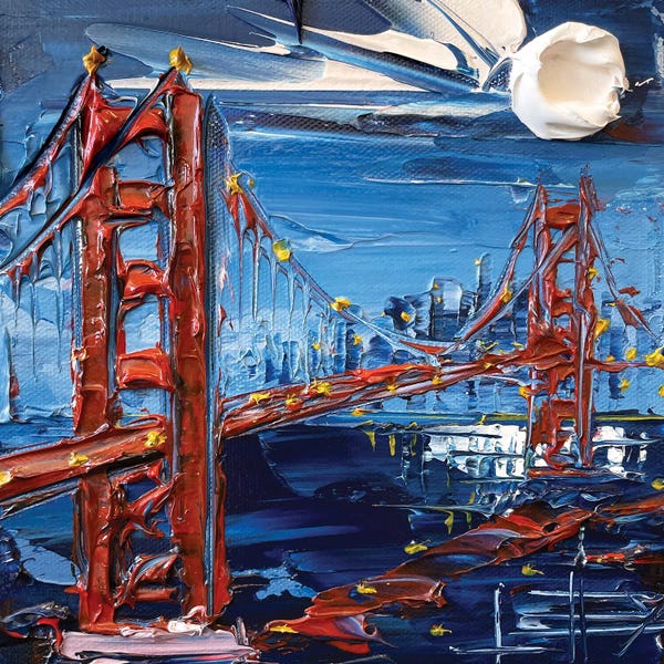 Golden Gate Bridge: San Francisco Evening by Lisa Elley