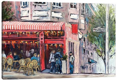 Rendezvous Canvas Art Print - Restaurant & Diner Art