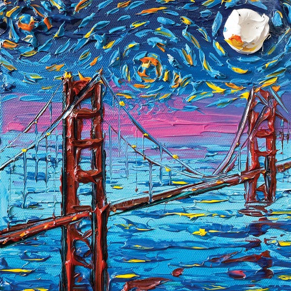Golden Gate Bridge: Gogh To The Golden Gate by Lisa Elley