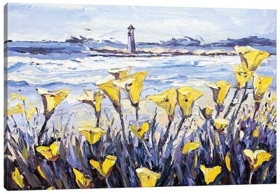 Coastal Quietude Canvas Art Print - Lighthouse Art