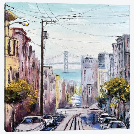 A San Francisco View Canvas Print #LEL390} by Lisa Elley Canvas Artwork